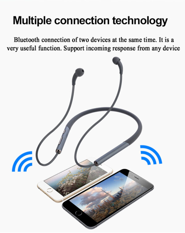 EMF BLE air tube headphones app connection