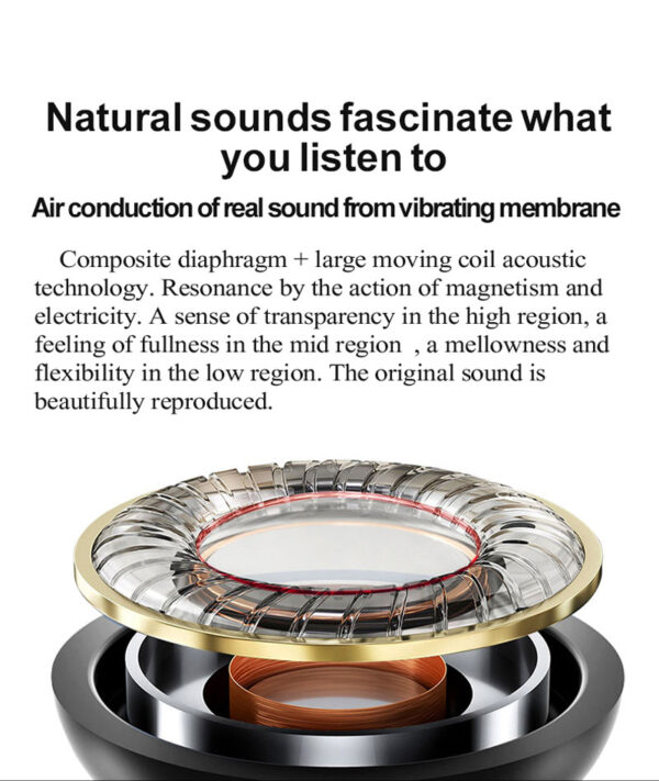 EMF BLE air tube headphones speakers